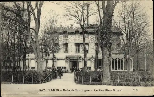 Ak Paris 16. Jahrhundert, Bois de Boulogne, Königlicher Pavillon, Restaurant