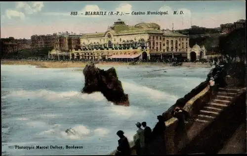 Ak Biarritz Pyrénées Atlantiques, Städtisches Casino
