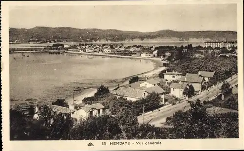 Ak Hendaye Pyrénées-Atlantiques, Gesamtansicht