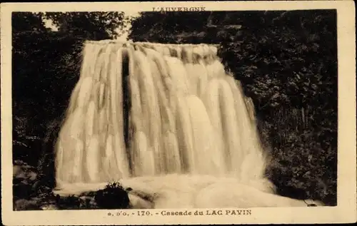 Ak Puy de Dôme, Wasserfall des Palvin-Sees