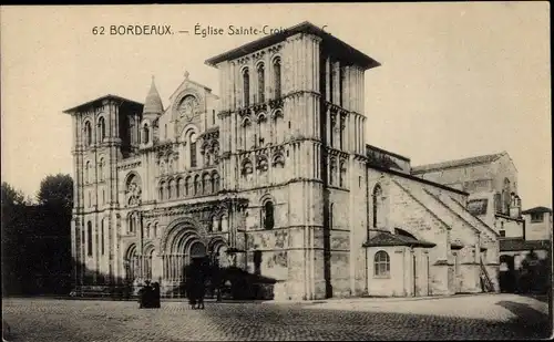 Ak Bordeaux-Gironde, Kirche Sainte-Croix