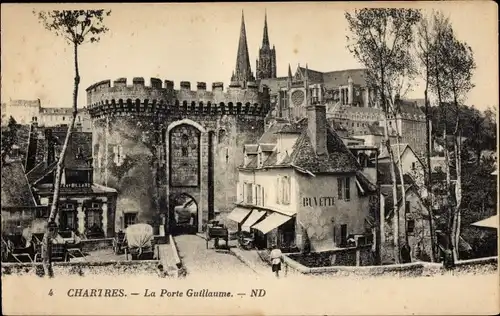 Ak Chartres Eure et Loir, La Porte Guillaume