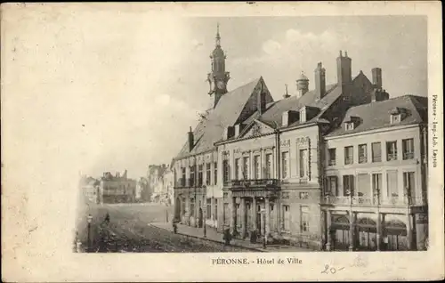 Ak Péronne Somme, Rathaus