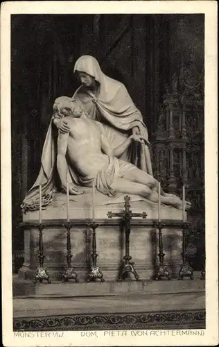 Ak Münster in Westfalen, Dom, Pieta, Achtermann