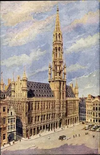 Künstler Ak Bruxelles Brüssel, Rathaus