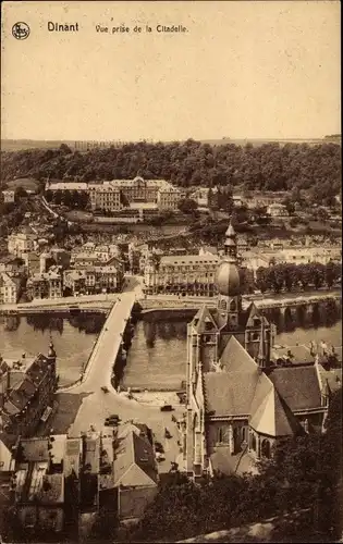 Ak Dinant Wallonien Namur, Blick von der Zitadelle