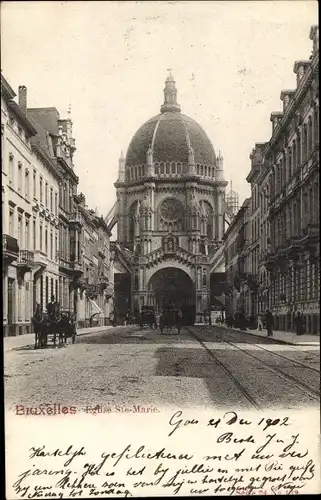 Ak Brüssel Brüssel, Kirche St. Marie