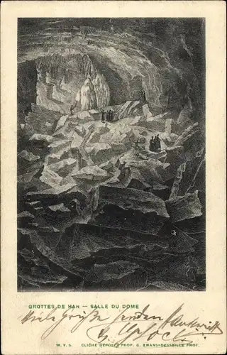 Ak-Höhle von Han Han sur Lesse Wallonien Namur, Salle du Dome