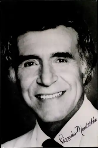 Foto Schauspieler Ricardo Montalbán, Porträt, Autogramm