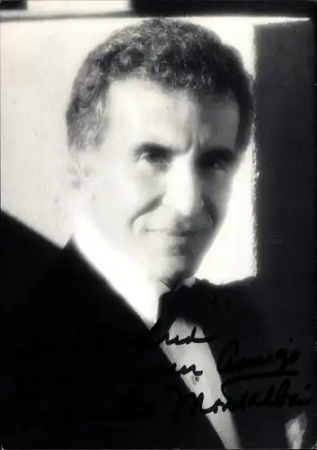 Foto Schauspieler Ricardo Montalbán, Porträt, Autogramm