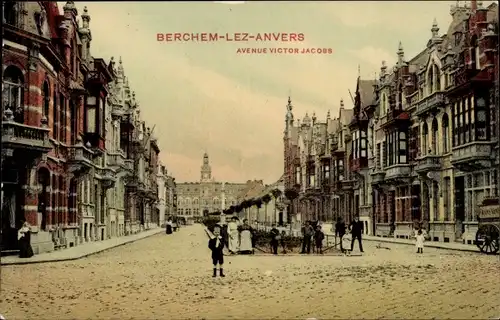 Ak Berchem Flandern Antwerpen, Avenue Victor Jacobs