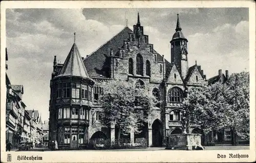 Ak Hildesheim in Niedersachsen, Rathaus