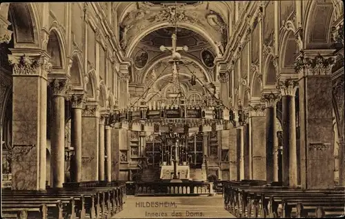 Ak Hildesheim in Niedersachsen, Dom, Innenansicht