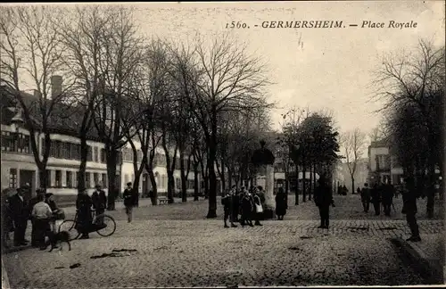 Ak Germersheim Rheinland Pfalz, Place Royale