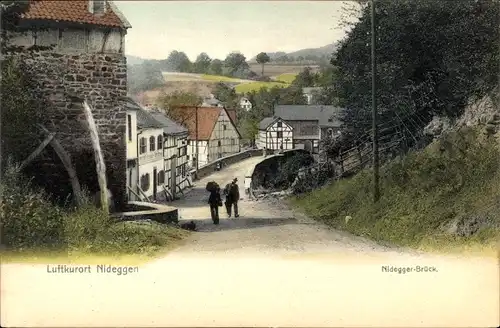 Ak Nideggen in der Eifel, Partie an der Nidegger Brück