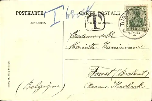 Ak Tübingen am Neckar, Neckarhalde, Teilansicht