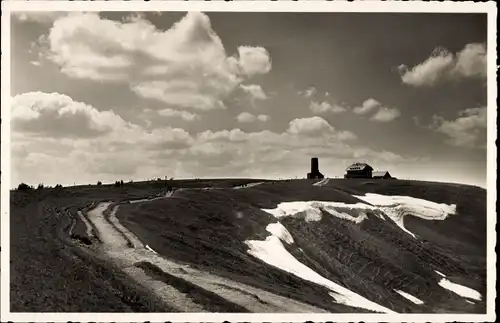 Ak Feldberg im Schwarzwald, Letzter Schnee, Zastler