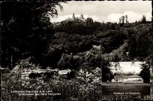 Ak Braunfels an der Lahn, Tiergarten, Forsthaus