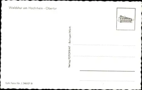 Ak Waldshut Tiengen am Hochrhein, Obertor