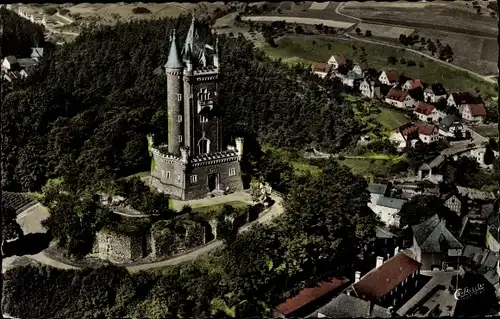 Ak Dillenburg in Hessen, Schloss, Luftbild
