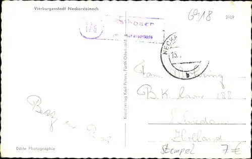 Ak Neckarsteinach in Hessen, Strandbad, Schwalbennest