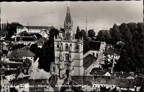 Ak Konstanz am Bodensee, Münster, Insel-Hotel