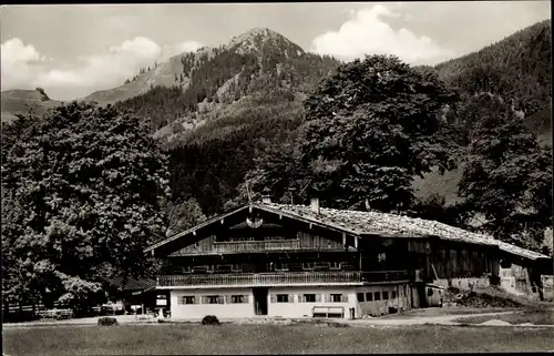 Ak Bad Wiessee in Oberbayern, Berggasthaus Bauer in der Au, Fockenstein