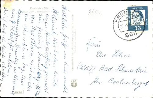 Ak Kronach in Oberfranken, Bamberger Tor