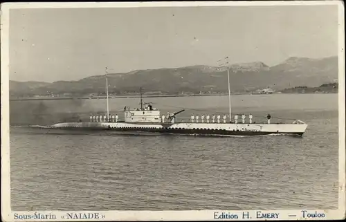 Ak Französisches U Boot, Naiade