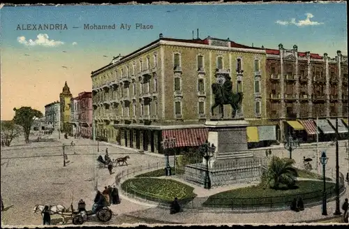 Ak Alexandria Ägypten, Mohamed-Aly-Place