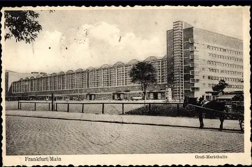 Ak Frankfurt am Main, Groß Markthalle