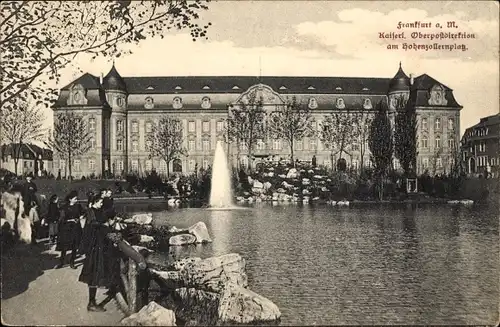 Ak Frankfurt am Main, Kaiserliche Oberpostdirektion am Hohenzollernplatz