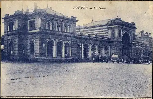 Ak Trier an der Mosel, Trèves, La Gare