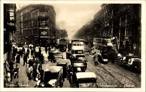 Ak Berlin Mitte, Berliner Verkehr, Potsdamerstraße, Linkstraße