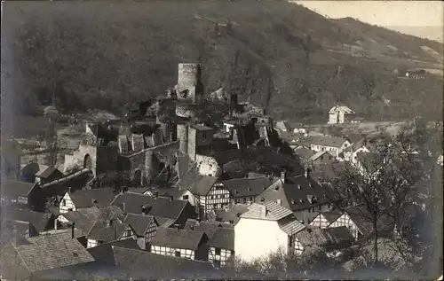 Foto Ak Heimbach in der Eifel, Burg, Totalansicht