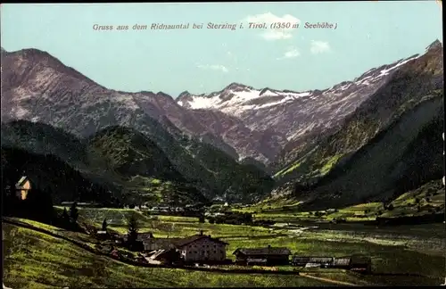 Ak Sterzing Vipiteno Südtirol, Ridnauntal, Totalansicht