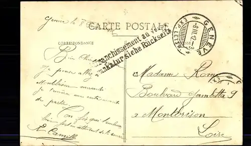 Ak Genf Genf Schweiz, Rue du Mont Blanc