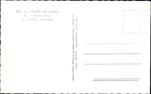 Ak Brazzaville Französisch-Kongo, Pointe Noire, The Initiative Union
