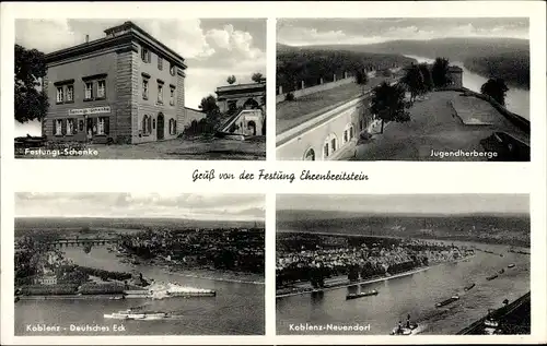 Ak Ehrenbreitstein Koblenz am Rhein, Festungsschänke, Jugendherberge