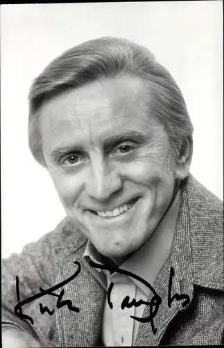 Ak Schauspieler Kirk Douglas, Portrait, Autogramm