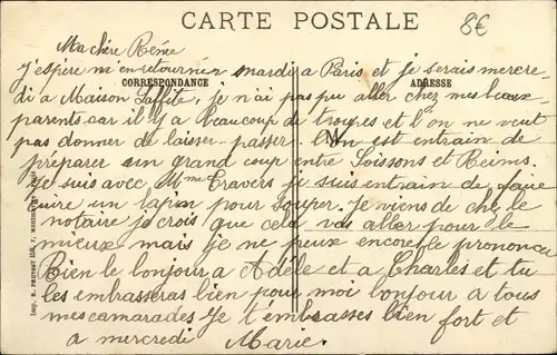 Ak Albert Somme, Kirche und Ruinen