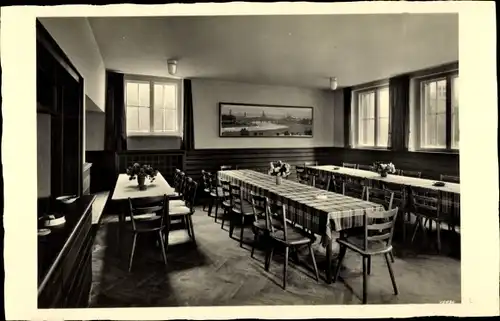 Ak Dresden Neustadt, Landesfeuerwehrschule, Speisesal