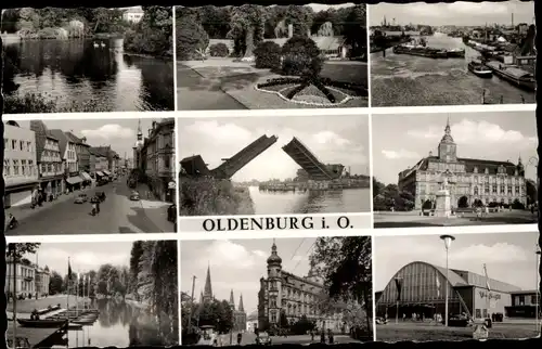 Ak Oldenburg in Holstein, Brücke, Park, See