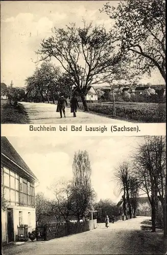 Ak Buchheim Bad Lausick in Sachsen, Ortspartie