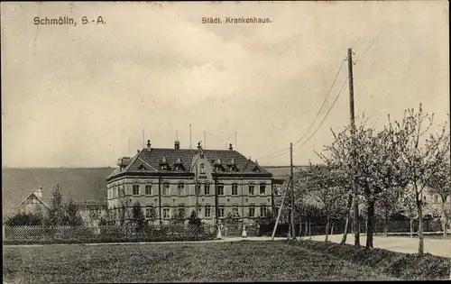 Ak Schmölln in Thüringen, Städtisches Krankenhaus
