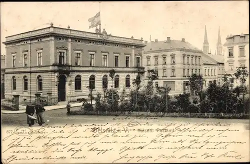 Ak Oelsnitz im Vogtland, Kaiserliches Postamt