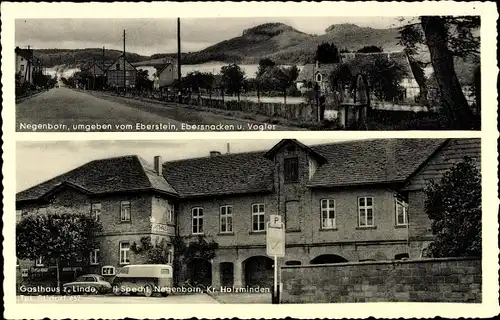 Ak Negenborn Kr. Holzminden, Eberstein, Ebersnacken u. Vogler,Gasthaus z.Linde