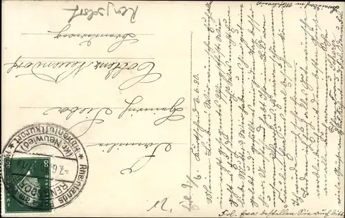 Foto Ak Rengsdorf im Westerwald, Partie an einem Wohnhaus