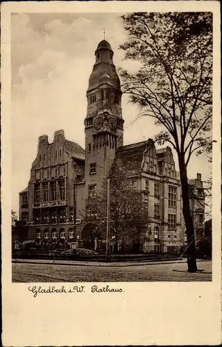Ak Gladbeck im Ruhrgebiet Westfalen, Rathaus