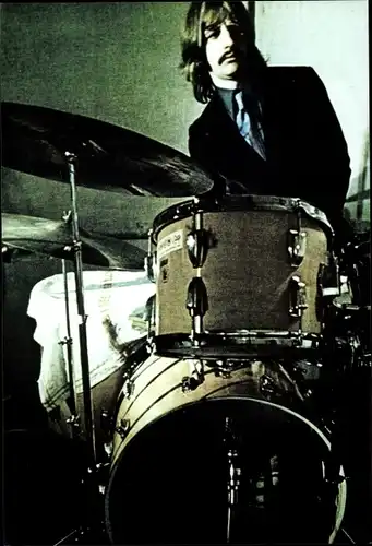 Foto Schlagzeuger Ringo Star, Schlagzeug, Beatles